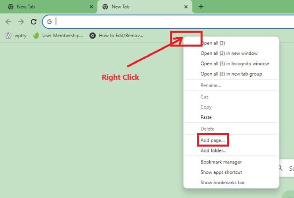 righ ckick on bookmark to edit copy content on restricted website1